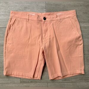 Men's Mugsy Jeans SAVANNAHS Peach K6SNPC Chino Shorts Waist Size 36 Inseam 9"